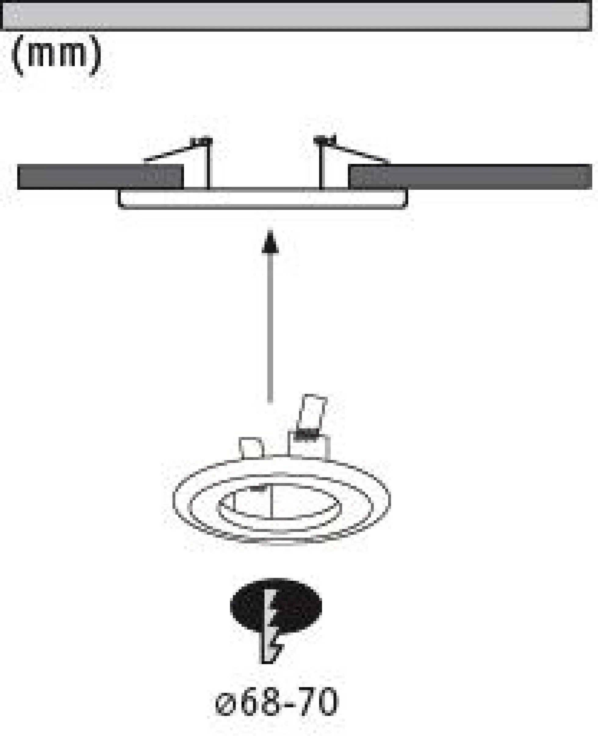 Adapter - Einbauleuchten-Einbauadapter Ø 130 mm