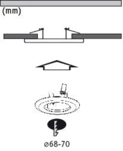 Adapter - Einbauleuchten-Einbauadapter Ø 130 mm