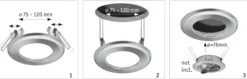 Adapter - Einbauleuchten-Einbauadapter Ø 130 mm