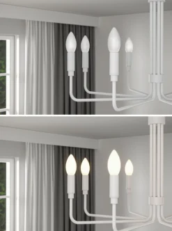 Classic White - LED Kerze E14