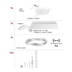 CorDuo LED Seilsystem - DiscLED Basisset
