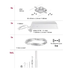 CorDuo LED Seilsystem - MacLED Basisset