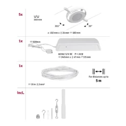 CorDuo LED Seilsystem - RoundMac Basisset