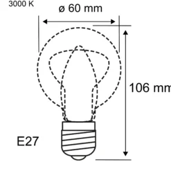 Efficient-Line Filament 230V - LED Birne Einzelleuchte
