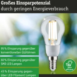 Efficient-Line Filament 230V - LED Tropfen 1er-Set 100mm