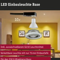 Einbauleuchte - Base Basisset schwenkbar