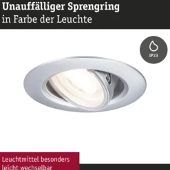 Einbauleuchte - 3er-Set schwenkbar