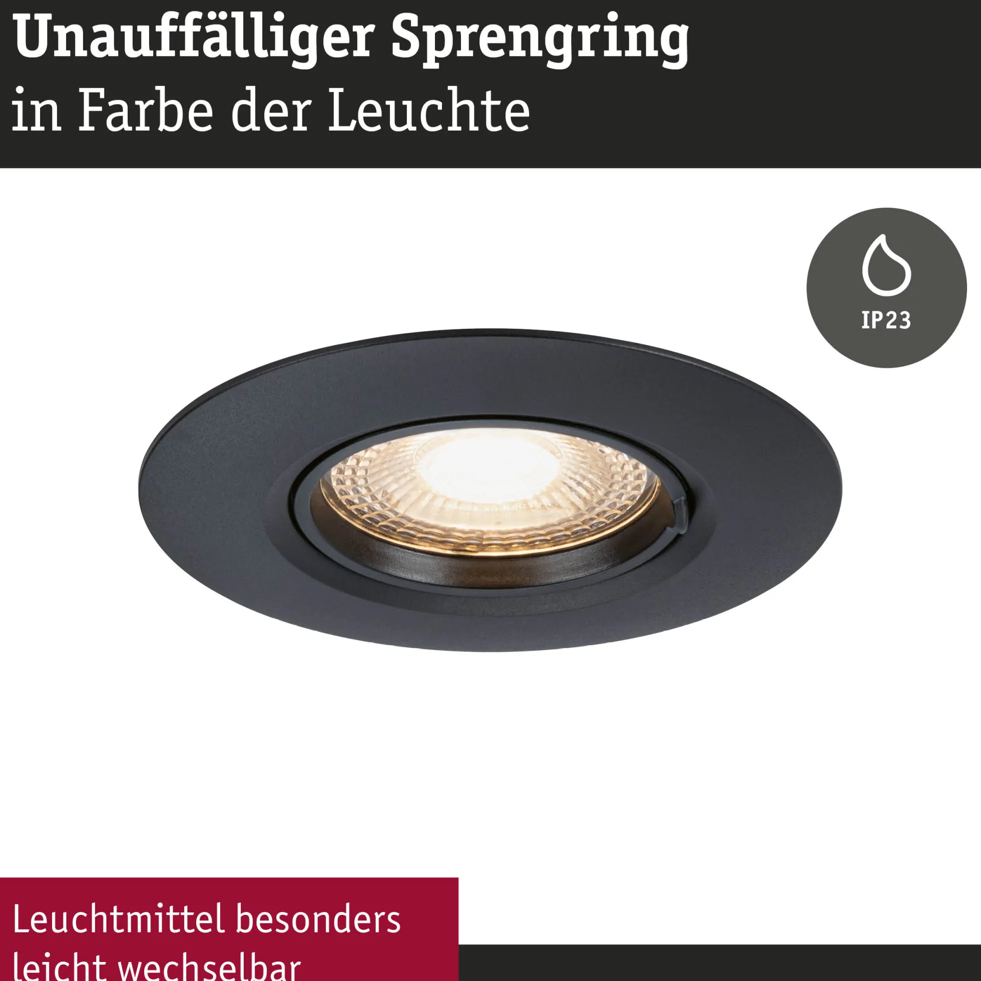 Einbauleuchte - 3er-Set starr