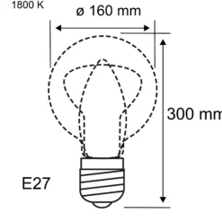 1879 Filament 230V - LED BigDrop E27