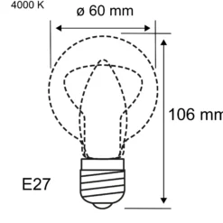 Filament 230V - LED Birne E27