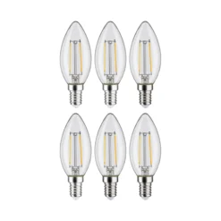 Filament 230V - LED Kerze E14 6er-Set