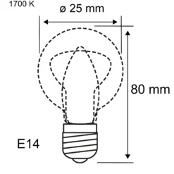 1879 Filament 230V - LED Röhre Non Dim