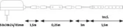 FlexLED LED Strip 3D - FlexLED LED Strip 3D 1,5m 5W 320lm/m 60 LEDs/m 3000K 6VA