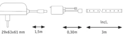 FlexLED LED Strip 3D - FlexLED LED Strip 3D 3m 19W 42 LEDs/m RGB 24VA