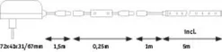 FlexLED LED Strip 3D - FlexLED LED Strip 3D 5m beschichtet 10,5W 320lm/m 60 LEDs/m 3000K 12VA