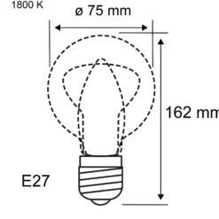 Inner Glow Edition LED Birne - Innenkolben Spiralmuster