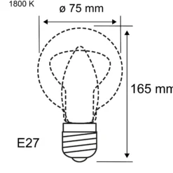 Inner Glow Edition LED Birne - Innenkolben Spiralmuster