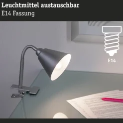 Klemmleuchte - Vitis Flexarm Schnurschalter