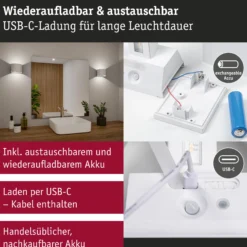 LED Akkuwandleuchte - Nyora