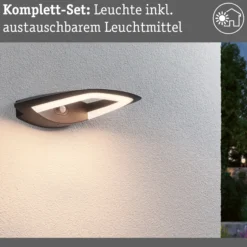LED Außenwandleuchte - Akena Dämmerungsgesteuerter Bewegungsmelder (IR)