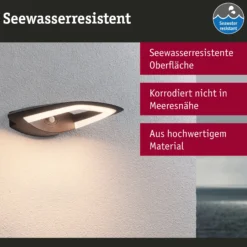 LED Außenwandleuchte - Akena Dämmerungsgesteuerter Bewegungsmelder (IR)