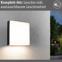 LED Außenwandleuchte - Azalena Dämmerungsgesteuerter Bewegungsmelder (HF)