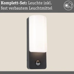 LED Außenwandleuchte - Bonnie Dämmerungsgesteuerter Bewegungsmelder (IR)