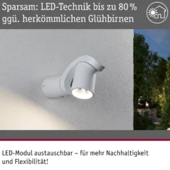 LED Außenwandleuchte - Cuff Dämmerungsgesteuerter Bewegungsmelder (IR)