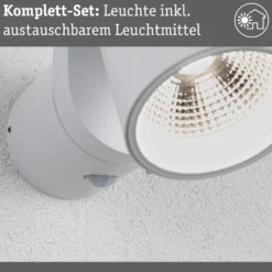 LED Außenwandleuchte - Cuff Dämmerungsgesteuerter Bewegungsmelder (IR)