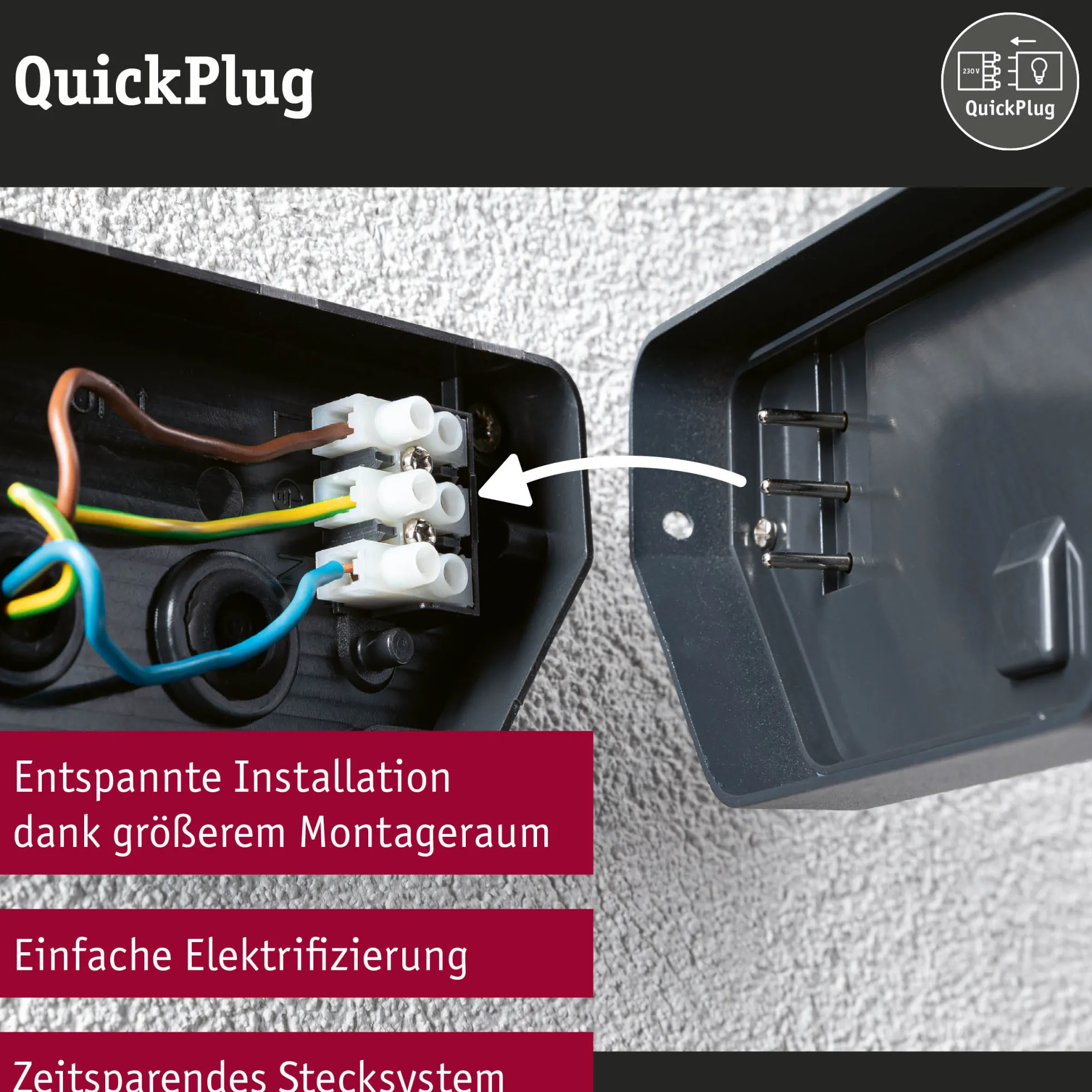 LED Außenwandleuchte Smart Home Zigbee 3.0 - Azalena Dämmerungsgesteuerter Bewegungsmelder (HF) insektenfreundlich