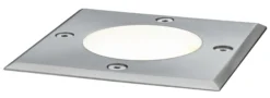 LED Bodeneinbauleuchte - LED Bodeneinbauleuchte IP67 eckig 108x124mm 3000K 3,5W 230lm 230V Edelstahl Metall