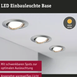 LED Einbauleuchte - Base Basisset schwenkbar