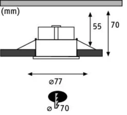 LED Einbauleuchte - Cymbal Einzelleuchte
