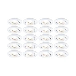 LED Einbauleuchte - 20er-Set schwenkbar