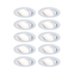 LED Einbauleuchte - FixedLED 10er-Set schwenkbar