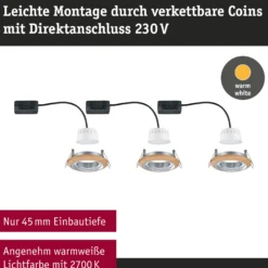 LED Einbauleuchte - Lanati 3er-Set