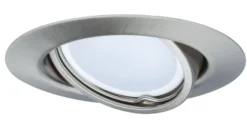 LED Einbauleuchte - LED Einbauleuchte rund 90mm 20° GU10 3x4,5W 3x340lm 230V 2700K Eisen gebürstet