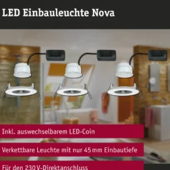 LED Einbauleuchte - Nova Basisset starr