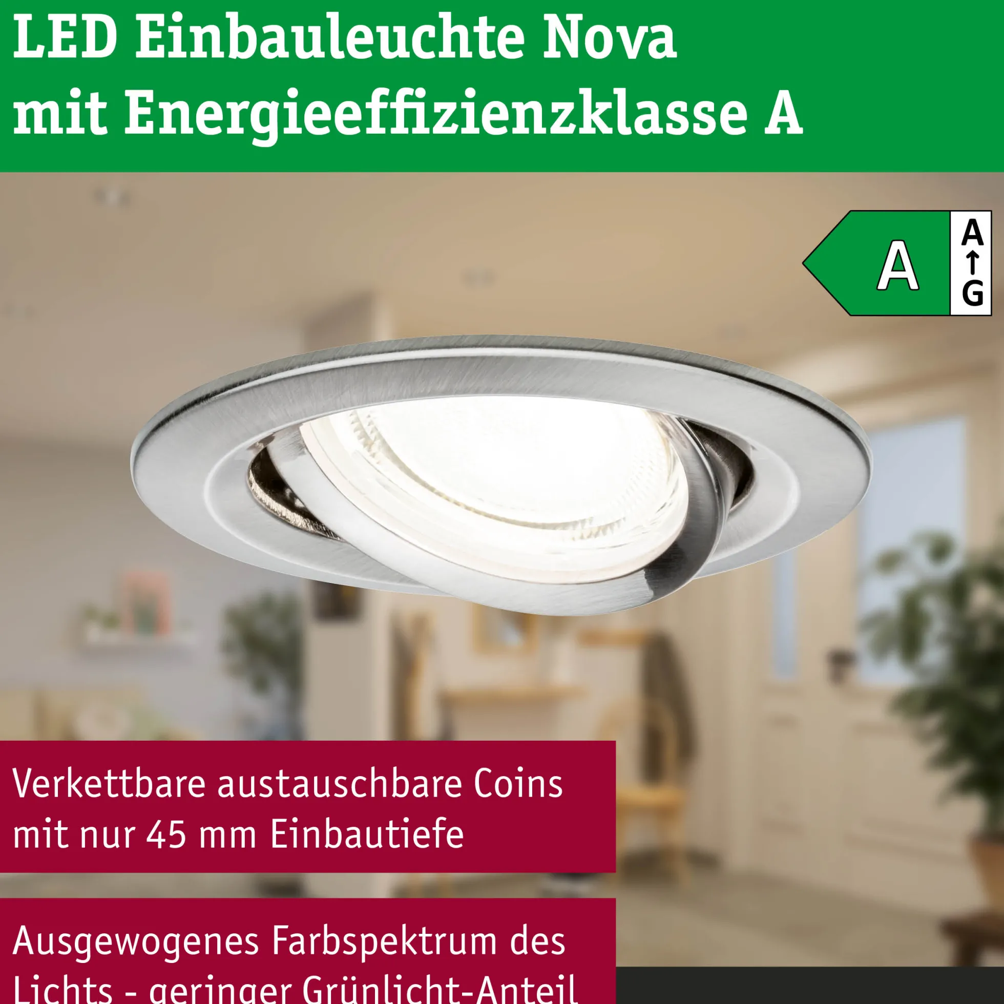 LED Einbauleuchte - Nova 3er-Set