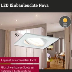 LED Einbauleuchte - Nova 3er-Set schwenkbar