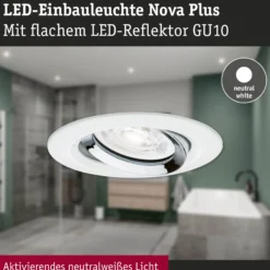 LED Einbauleuchte - Nova Plus GU10 Flat