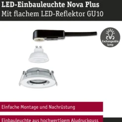 LED Einbauleuchte - Nova Plus GU10 Flat