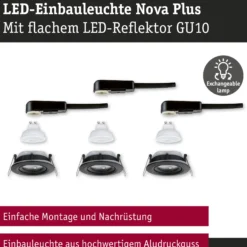 LED Einbauleuchte - Nova Plus GU10 Flat