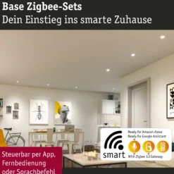LED Einbauleuchte Smart Home Zigbee 3.0 - Base Basisset schwenkbar
