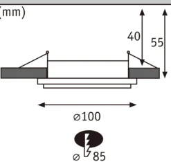 LED Einbauleuchte - Sormus 3er-Set