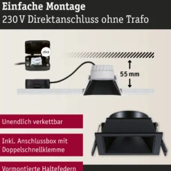 LED Einbauleuchte 3-Step-Dim - Cole 1er-Set