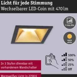 LED Einbauleuchte 3-Step-Dim - Cole 1er-Set