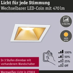 LED Einbauleuchte 3-Step-Dim - Cole 1er-Set