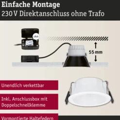LED Einbauleuchte 3-Step-Dim - Cole 1er-Set