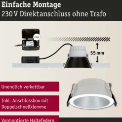 LED Einbauleuchte 3-Step-Dim - Cole 1er-Set